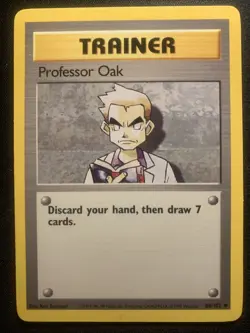 Professor Oak Unlimited Uncommon Card Base Set 88/102 Nm - Image 1