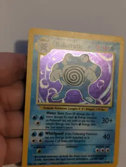 Pokemon Poliwrath Base Set Holo Rare 13/102 Wizards Card English - Image 3