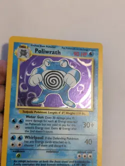 Pokemon Poliwrath Base Set Holo Rare 13/102 Wizards Card English - Image 4