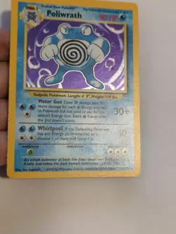 Pokemon Poliwrath Base Set Holo Rare 13/102 Wizards Card English - Image 5