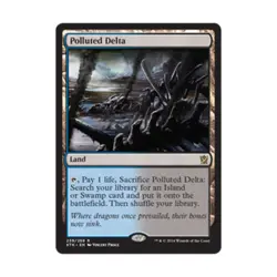 WOTC MtG Khans of Tarkir Polluted Delta (R) EX - Image 1