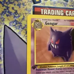 NM/LP Pokemon TCG Gengar 20/62 Fossil 1st First Edition Non Holo Rare Card - Image 4