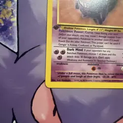 NM/LP Pokemon TCG Gengar 20/62 Fossil 1st First Edition Non Holo Rare Card - Image 5