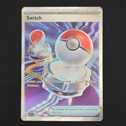 Pokemon TCG Card Switch 123/094 Phantasmal Flames Ultra Rare Full Art - NM - Image 1