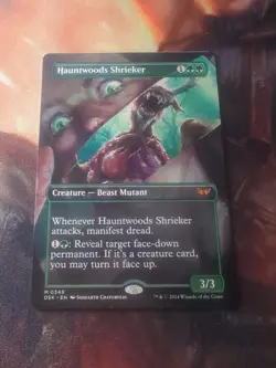 MTG Hauntwoods Shrieker 349 Borderless Regular Mythic Duskmourn DSK - Image 1