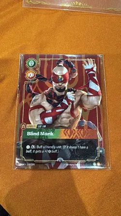 Riftbound LEE SIN Blind Monk METAL Card Houston Prize Wall Exclusive Promo - Image 1