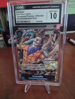 Crocodile CS 2024 Championship Celebration Pack One Piece Promotion Cards - Image 1