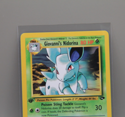 Giovanni's Nidorina 44/132 Gym Challenge 1st Edition Pokemon Card LP WotC - Image 2