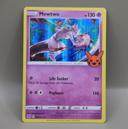 Mewtwo 056/172 Holo Rare Trick or Trade Halloween Stamped 2022 Pokemon Card NM - Image 1
