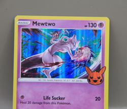 Mewtwo 056/172 Holo Rare Trick or Trade Halloween Stamped 2022 Pokemon Card NM - Image 2