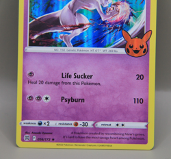 Mewtwo 056/172 Holo Rare Trick or Trade Halloween Stamped 2022 Pokemon Card NM - Image 3