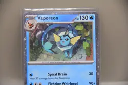 Near Mint Vaporeon Cosmos Holo Pokemon TCG Card SV Scarlet Violet Promo #168 - Image 2