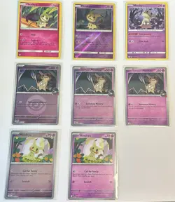 Mimikyu Bundle of 8 Cards! All Different! All Cute! Pokemon Cards Near Mint - Image 1