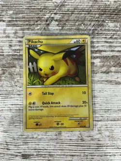 Pikachu 78/123 HeartGold & SoulSilver Common Pokemon TCG Card Moderate Play MP - Image 1