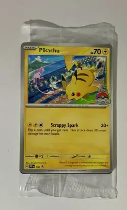 Pikachu 190 Sv: Scarlet & Violet World Champion Promo Card Sealed 2024 - Image 1