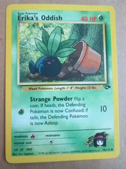 Erika's Oddish - 70/132 Gym - Common WOTC TCG—Gym Challenge Pokemon Card - Image 1