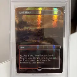 MTG 2025 Arid Mesa Dragonscale Foil Graded 8 PSA - Image 4