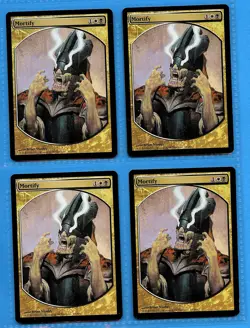 MTG: Player Rewards Textless: 2007 Mortify: PLAYSET of 4 - Image 1