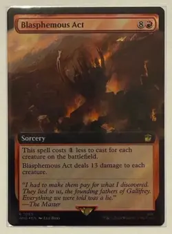 Blasphemous Act Extended Art Surge Foil - Universes Beyond: Doctor Who MTG edh - Image 1