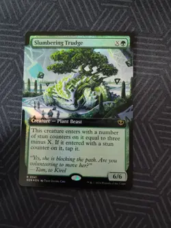 mtg slumbering trudge extended art foil secrets of strixhaven - Image 1