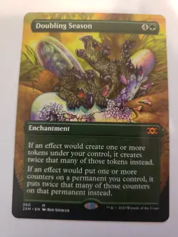 1x Doubling Season - Borderless - Near Mint, English - Double Masters: Extras x1 - Image 1