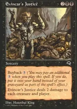 4x Evincar's Justice NM-Mint, English Tempest MTG Magic - Image 1