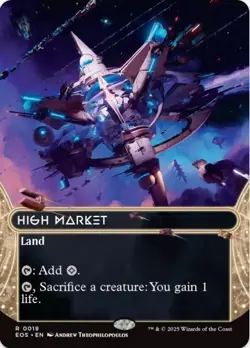 1 x High Market - Borderless - Edge of Eternities: Stellar Sights - LP - MTG - Image 1