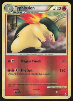 Typhlosion 35/95 Rare Call of Legends Pokemon Reverse Holo Lightly Played - Image 1
