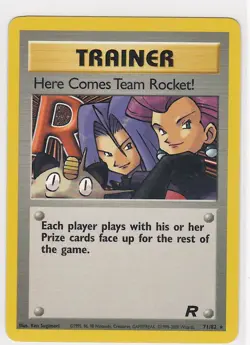 Here Comes Team Rocket! 71/82 Team Rocket Rare Ken Sugimori Pokemon Card TCG - Image 1