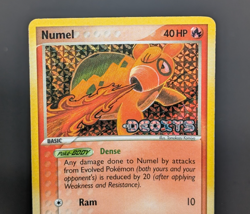 Pokemon TCG Numel 68/107 EX Deoxys Reverse Holo Stamped Card - Image 1