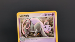 Nice SWIRL! 💫 2003 Pokemon GRUMPIG Ex Dragon HOLO Foil RARE Card 6/97 - Image 2