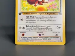 Pokemon 1st Edition Eevee Jungle 51/64 1999 - Image 3