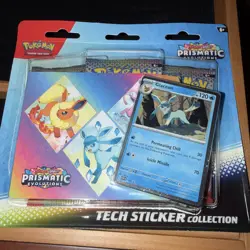 Pokemon TCG Prismatic Evolutions Tech Sticker Collection - Glaceon |BRAND NEW - Image 1