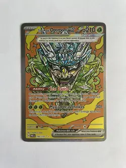 Pokemon TCG Prismatic Evolutions Teal Mask Ogerpon EX 145/131 Sir NM Condition - Image 1