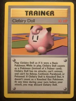 Pokemon TCG Clefairy Doll Base Set 70/102 Regular Unlimited Rare Nm - Image 1