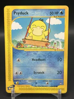 AQUAPOLIS PSYDUCK 104/147 Vintage Pokemon TCG WOTC E-reader LP - Image 1