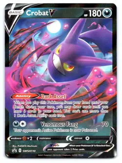 Crobat V Pokemon Holo Promo SWSH: Sword & Shield Promo Cards SWSH110 - Image 1