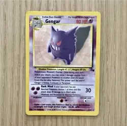 Pokemon Gengar 80 HP Holo Rare Fossil 5/62 Stage 2 English Wizards 1999 - Image 1