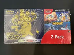 Pokemon TCG Surging Sparks ETB + Booster Bundle Costco 2-Pack Free Shipping - Image 1