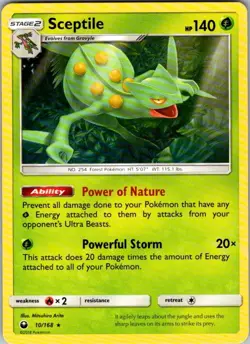 Sceptile 10/168 Rare Celestial Storm Pokemon Lightly Played - Image 1