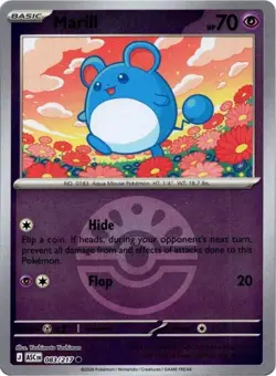 Marill - (Friend Ball) 083/217 Reverse Holo Pokemon ME: Ascended Heroes NM - Image 1
