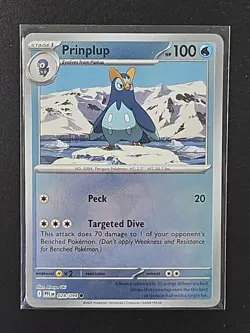 Prinplup 028/094 Phantasmal Flames Pokemon Reverse Holo NM/M - Image 1