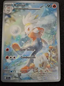 Raboot 147/142 Illustration Rare Stellar Crown Pokemon Near Mint - Image 1