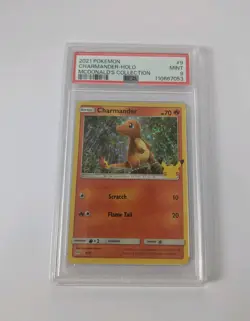 Pokemon Charmander 9/25 Holo McDonald’s 25th Anniversary 2021 Graded PSA 9 - Image 1