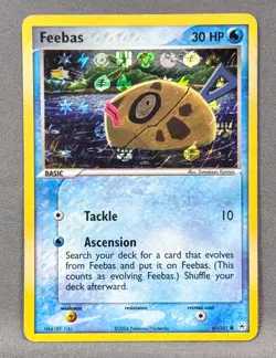 LP Reverse Holo Feebas 61/101 Hidden Legends Pokemon 2004 Tomokazu Komiya - Image 1