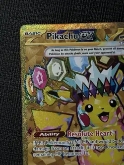 Pikachu ex 247/191 Hyper Rare Gold Surging Sparks Pokemon English NM - Image 1