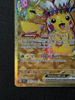 Pikachu ex 247/191 Hyper Rare Gold Surging Sparks Pokemon English NM - Image 3