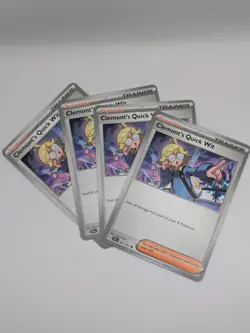 4x Clemont’s Quick Wit 167/191 Play Set | Pokemon TCG Surging Sparks NM/M - Image 1