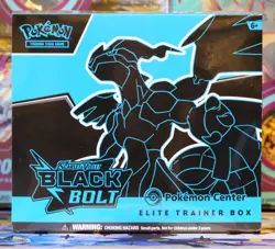 Pokemon TCG S&V Black Bolt Pokemon Center Exclusive PC ETB - Sealed - Image 1