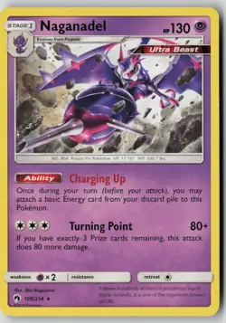 Naganadel (SM Lost Thunder) 108/214 Rare Deck Exclusives Pokemon MP - Image 1